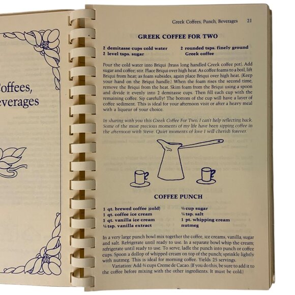 A Southern Lady Cooks With A Greek Accent Vintage Cookbook By Sophia Clikas 1982 - Picture 5 of 12